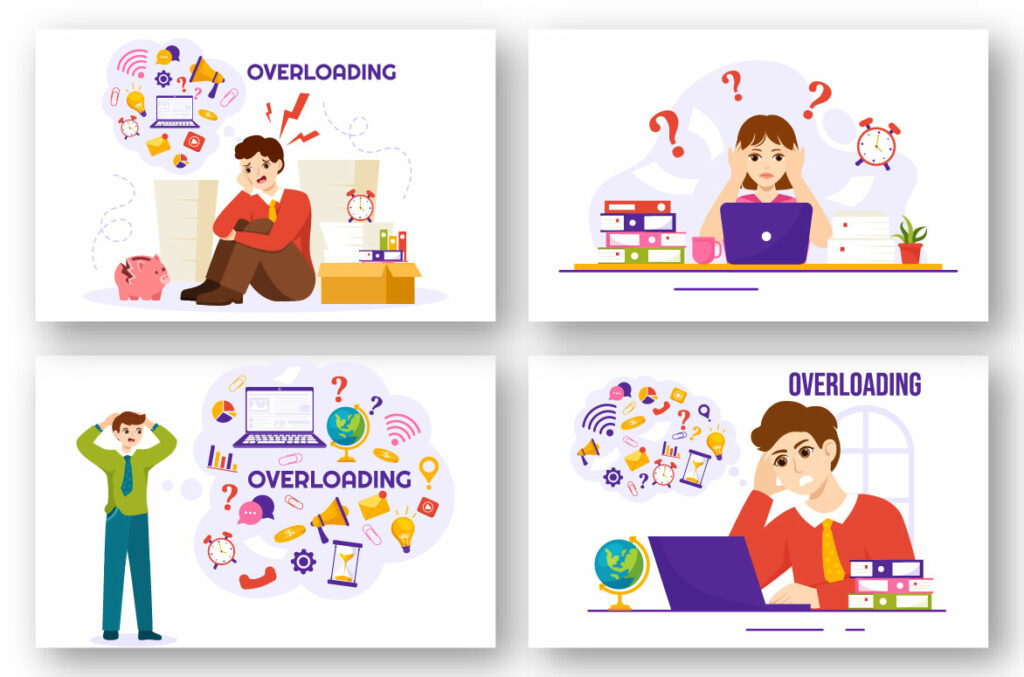 12 Overloading Business Illustration - MasterBundles