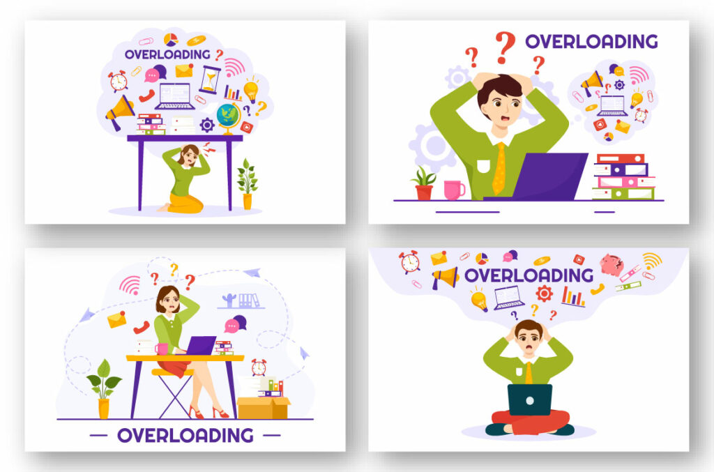 12 Overloading Business Illustration - MasterBundles
