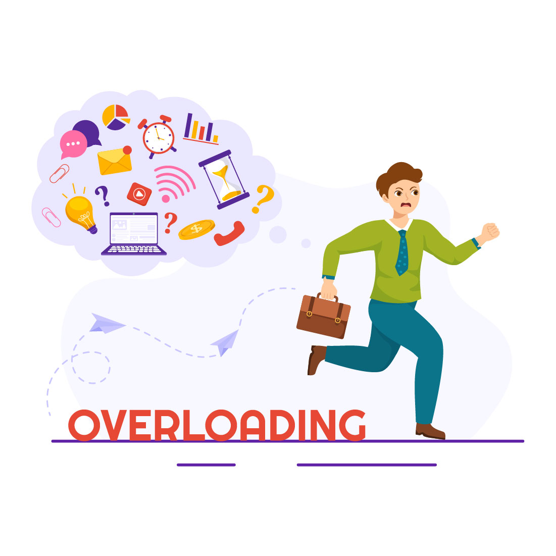 12 Overloading Business Illustration preview image.