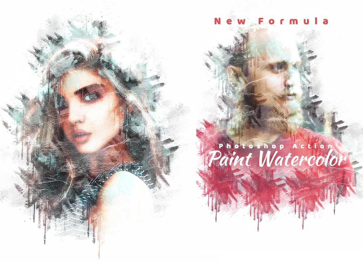 paint watercolor photoshop action 970