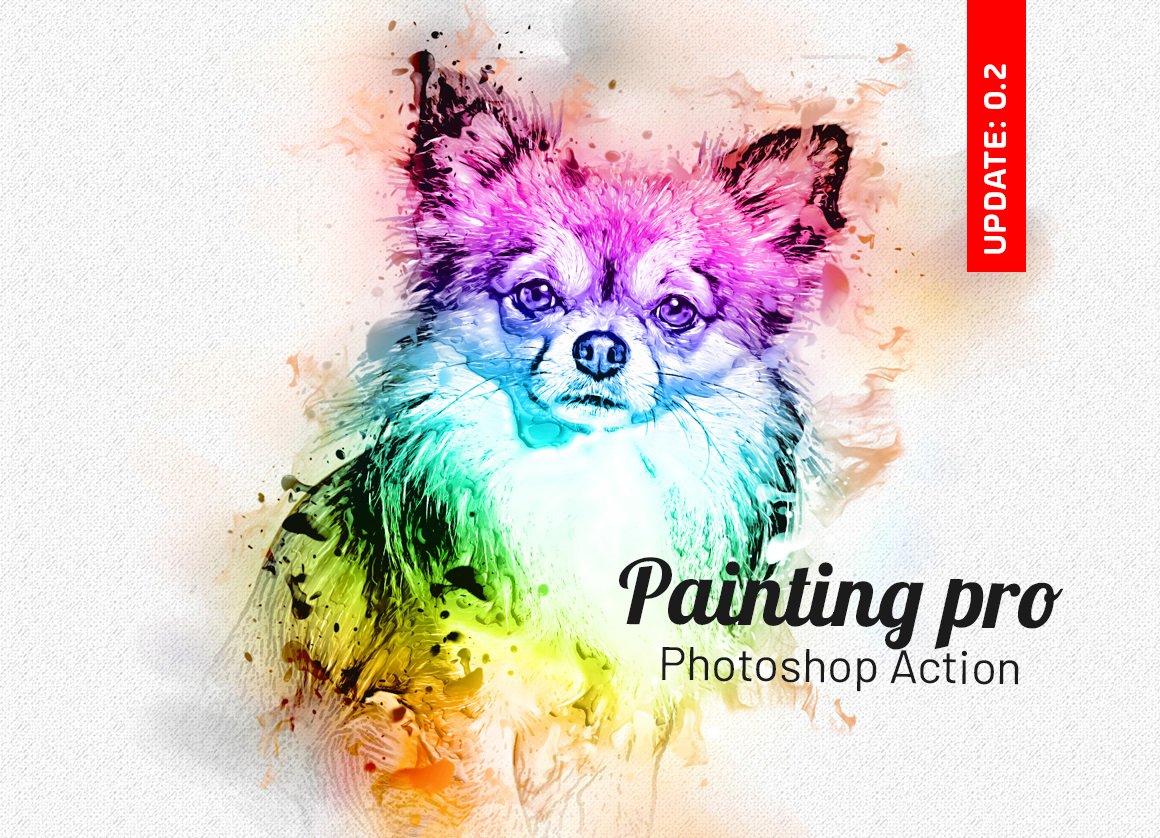 painting photoshop action cover 966