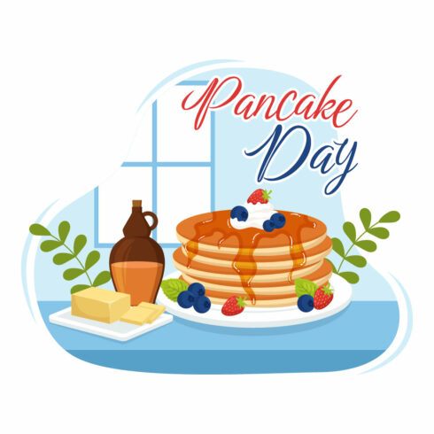 12 Pancake Day Vector Illustration cover image.