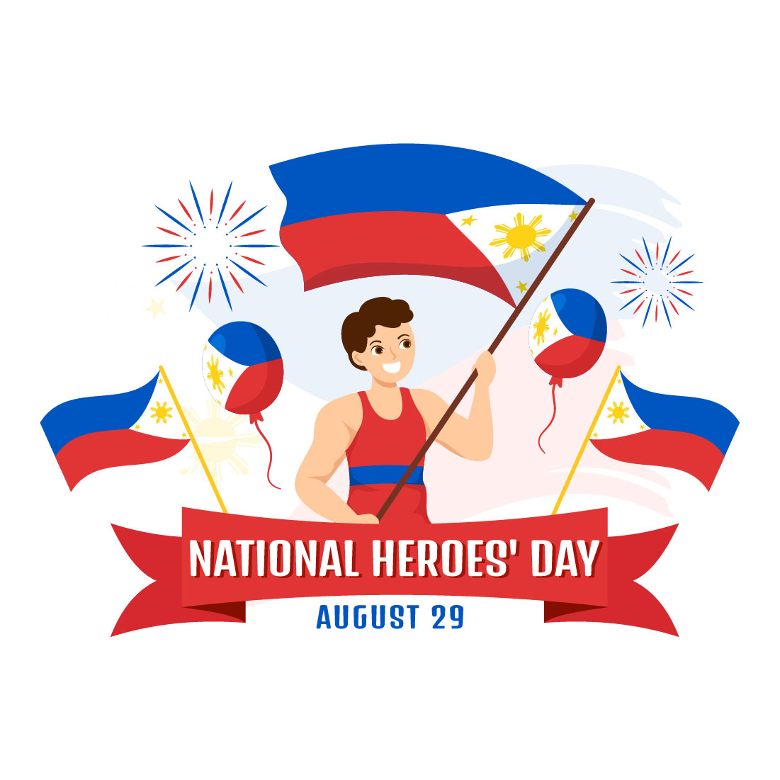 14 Philippines National Heroes Day Illustration preview image.