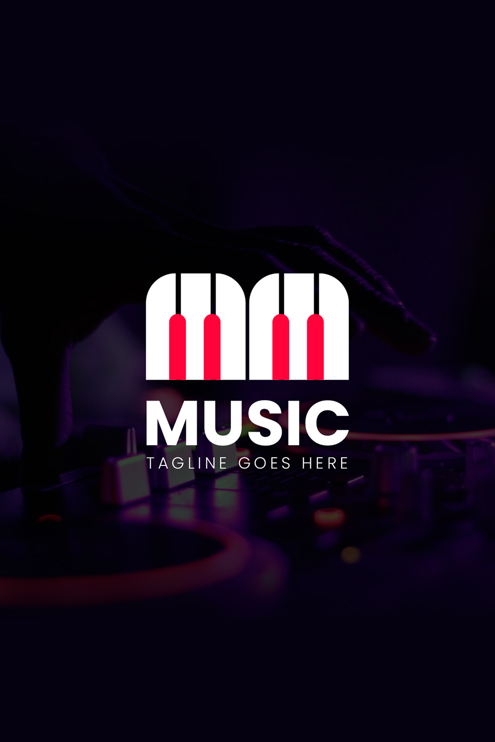 Music logo pinterest preview image.