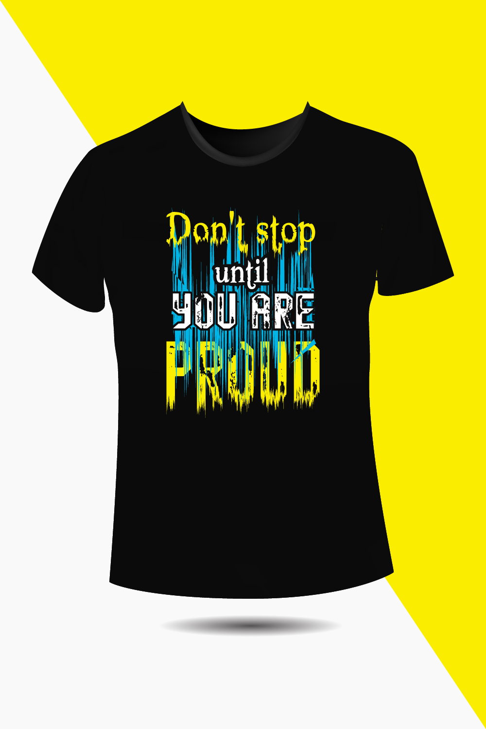 Typography t-shirt design motivational quotes pinterest preview image.