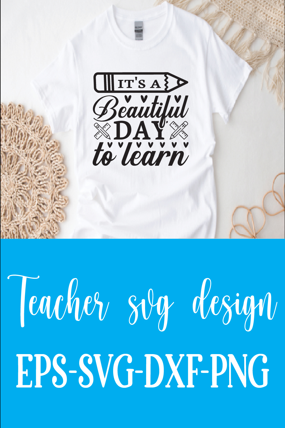 teacher svg design pinterest preview image.