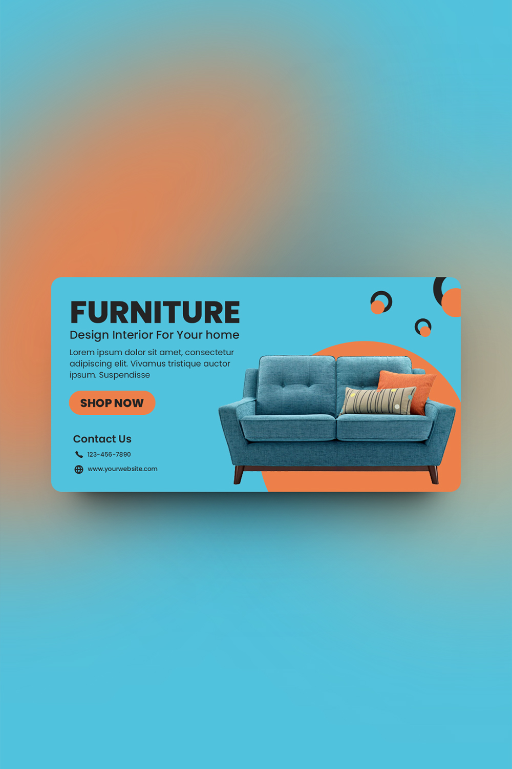 Furniture Facebook Ad | Furniture Ads | Facebook Ad Template | Instagram Ads pinterest preview image.