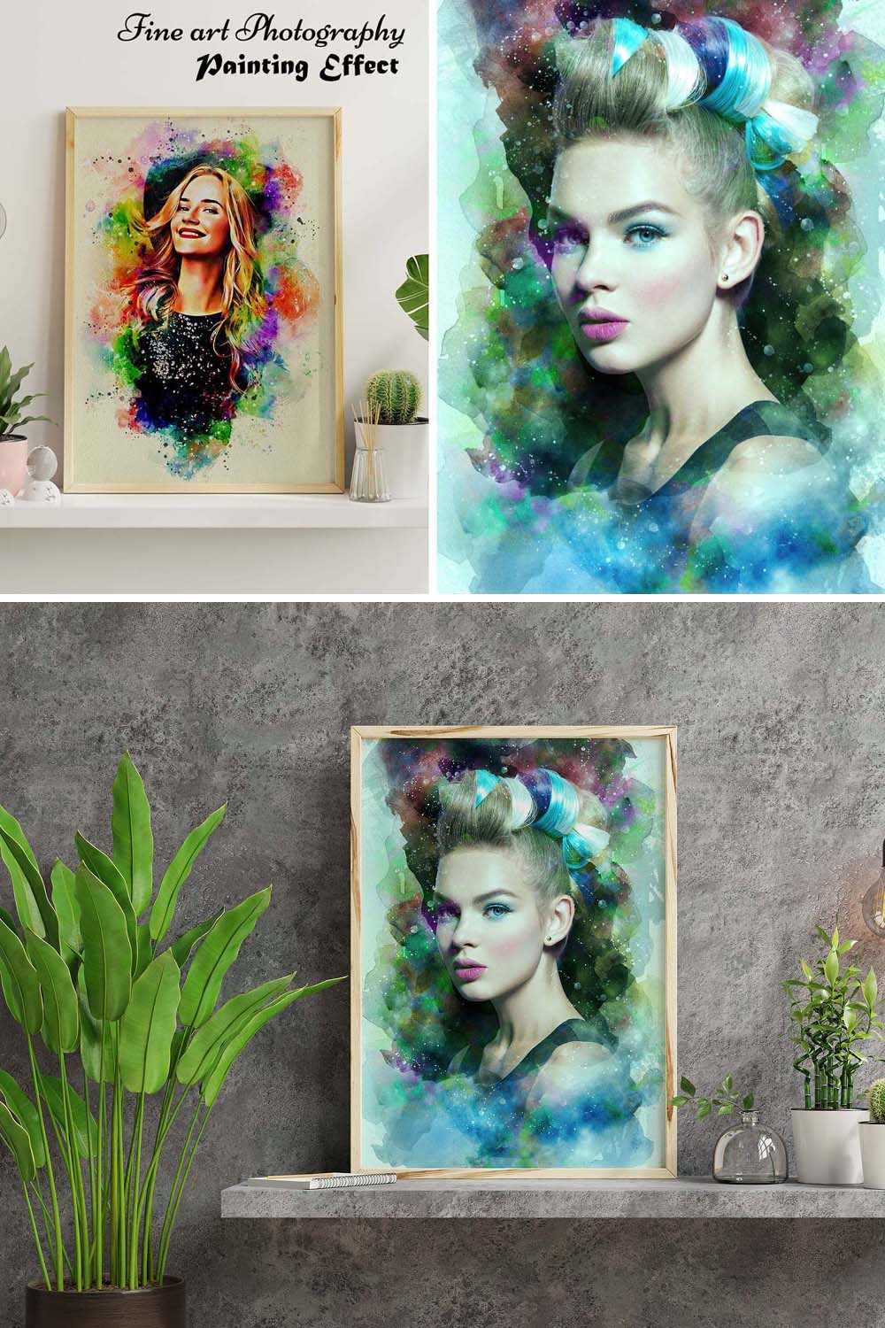 Fine art Photography Painting Effect pinterest preview image.