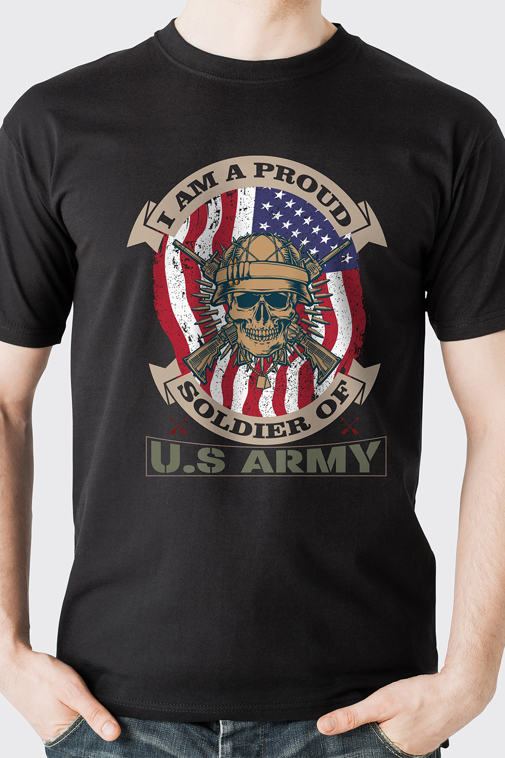 US army T shirt pinterest preview image.