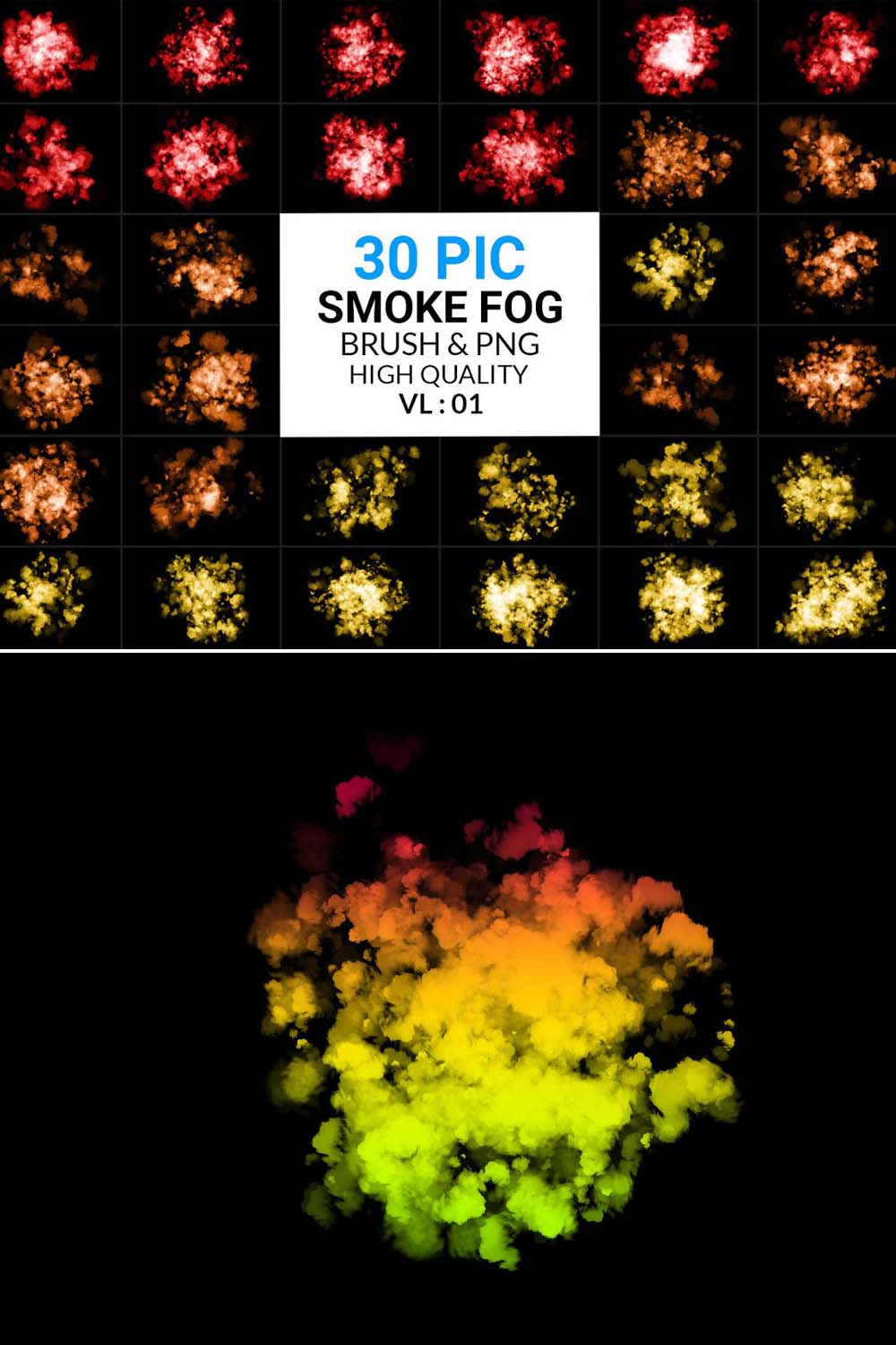 Hd Color Smoke Fog Brush & Png pinterest preview image.