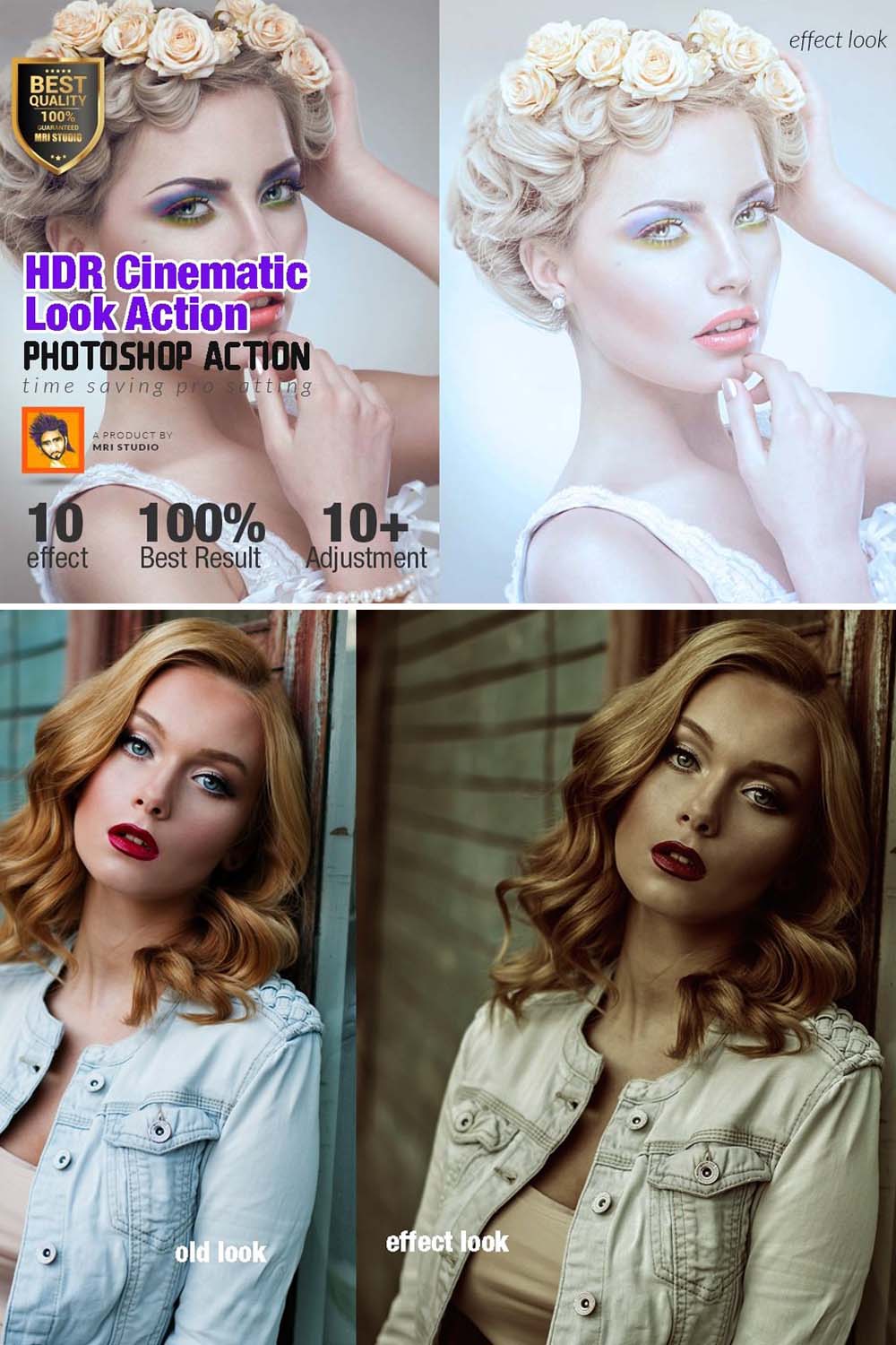 HDR Cinematic Look Action pinterest preview image.