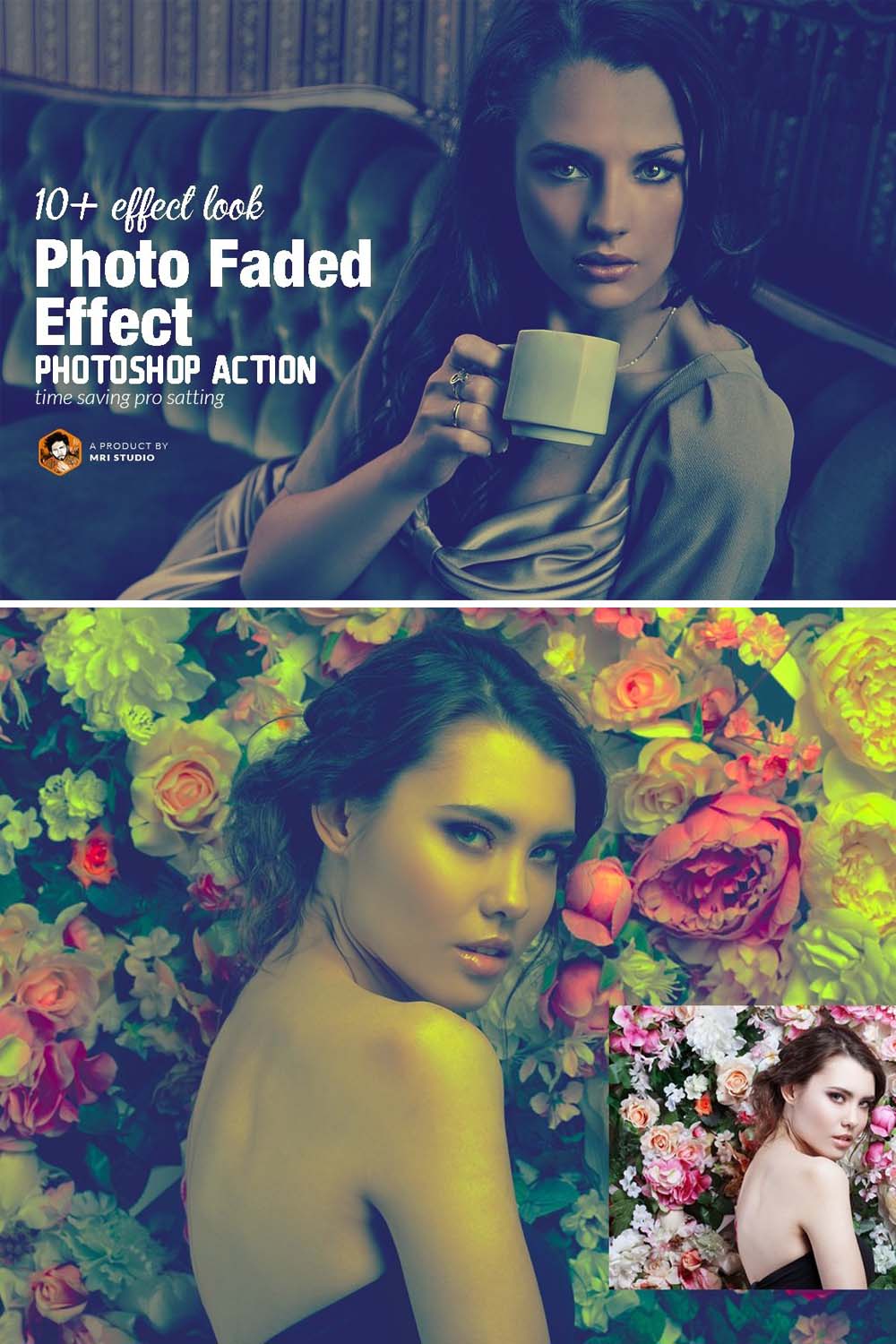 Photo Faded Effect pinterest preview image.