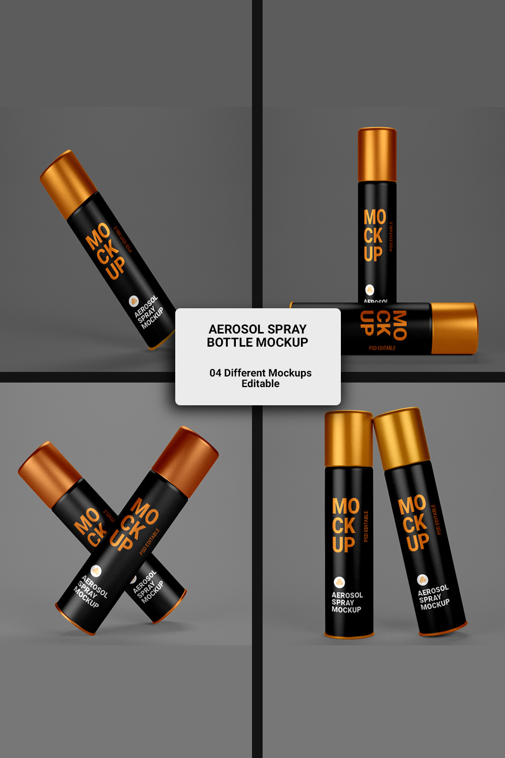 PSD aerosol spray bottle mockups pinterest preview image.