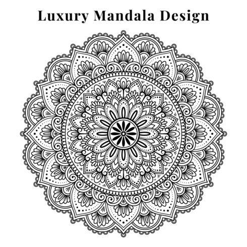 Luxury Mandala Design Template patterns for any kind of festival cover image.