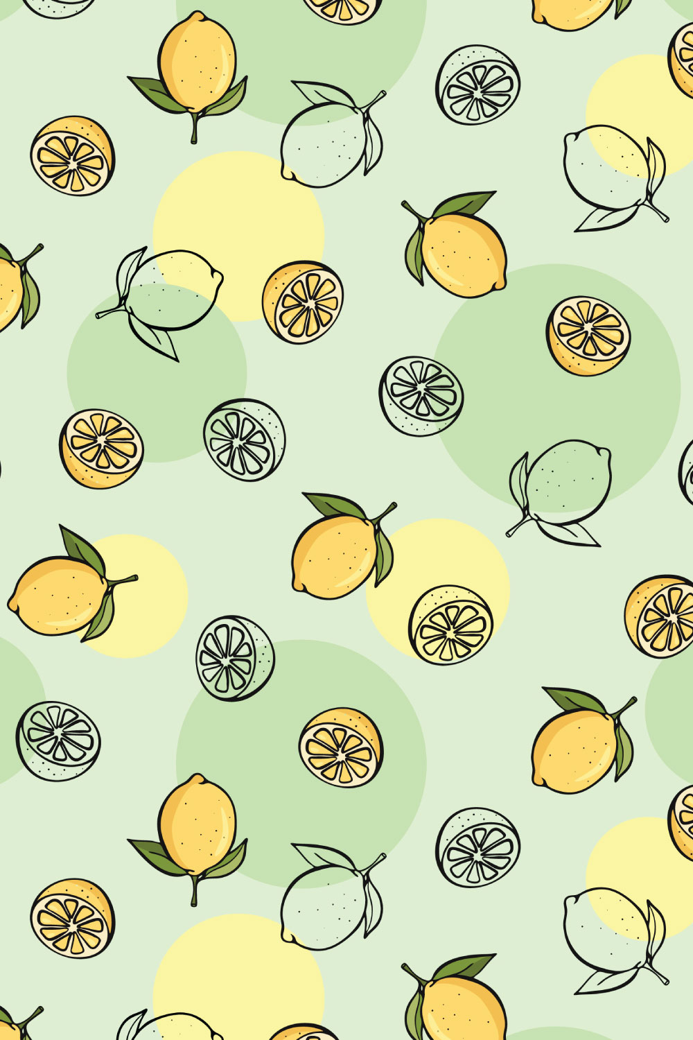 Summer Fruit Patterns pinterest preview image.