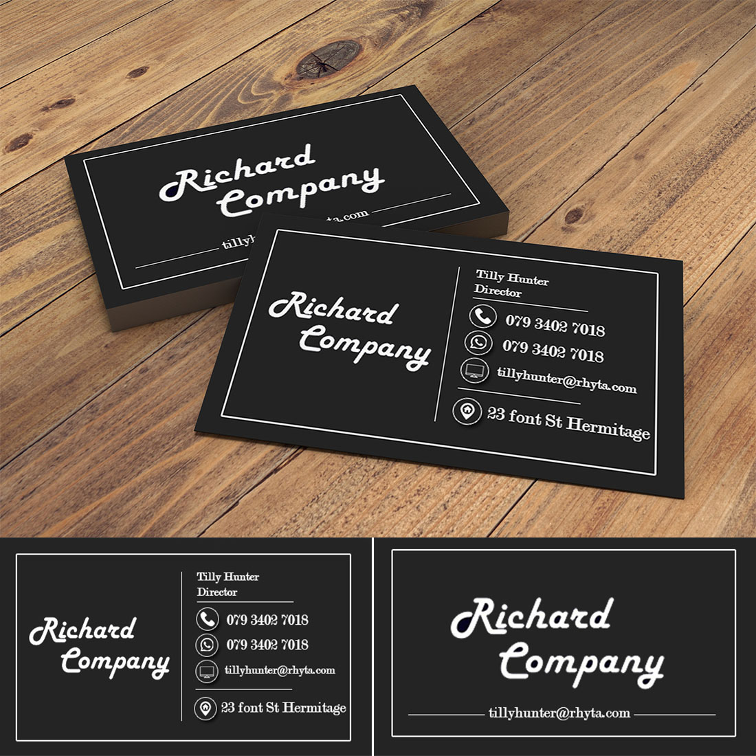 Office Business Card - Visiting Card Template preview image.