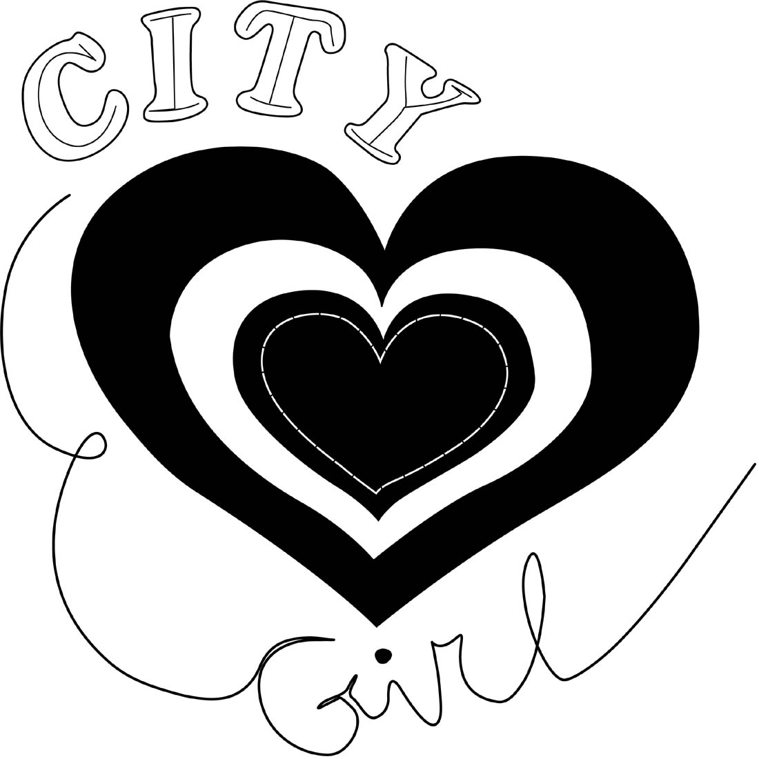 Heart for girl T Shirt preview image.