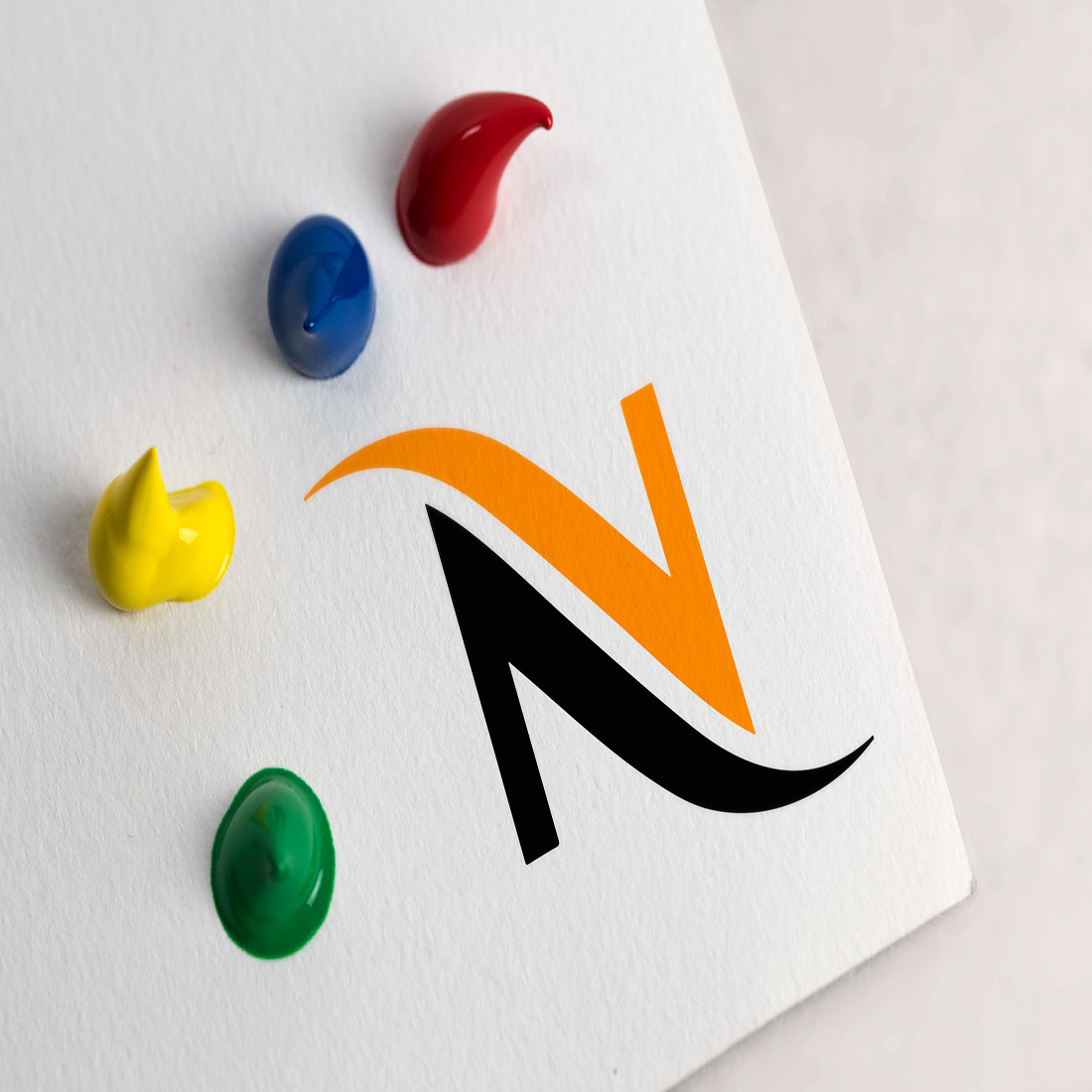 Modern Minimalist Letter N Logo Template preview image.