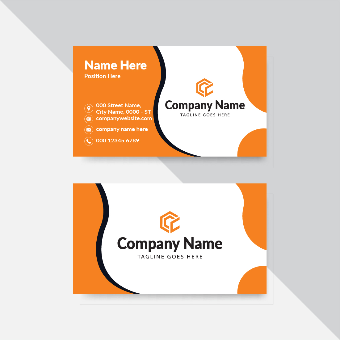 new Business Card Design Template preview image.