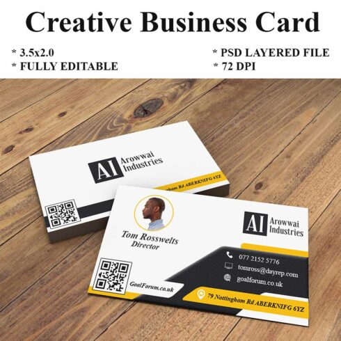 Collection Of Double Sided Business Card Templates cover image.
