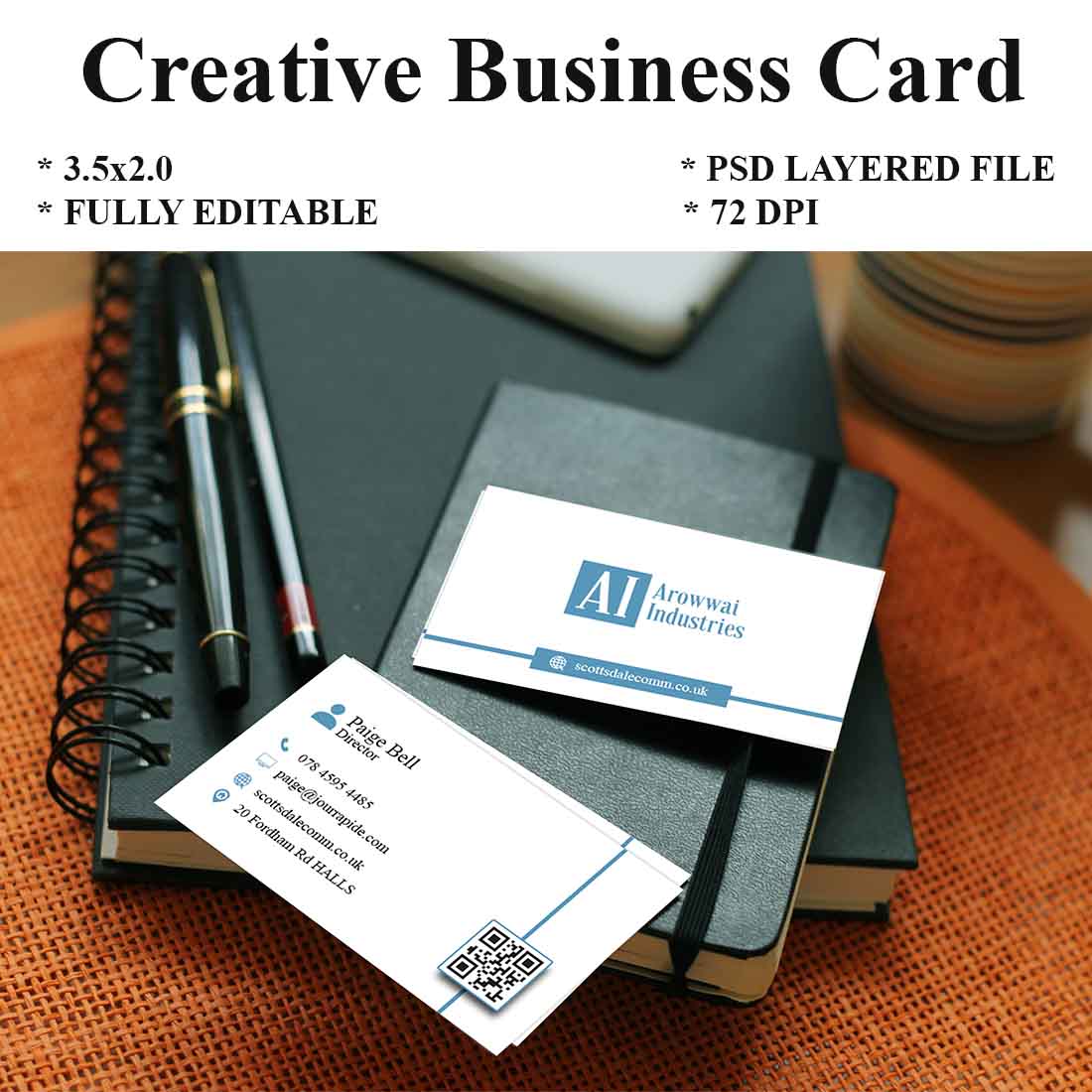 Visiting Card Templates preview image.