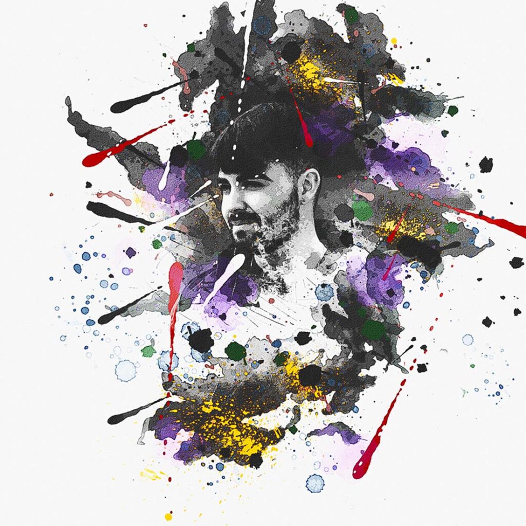 Wet Watercolor Paint Photoshop Action - MasterBundles