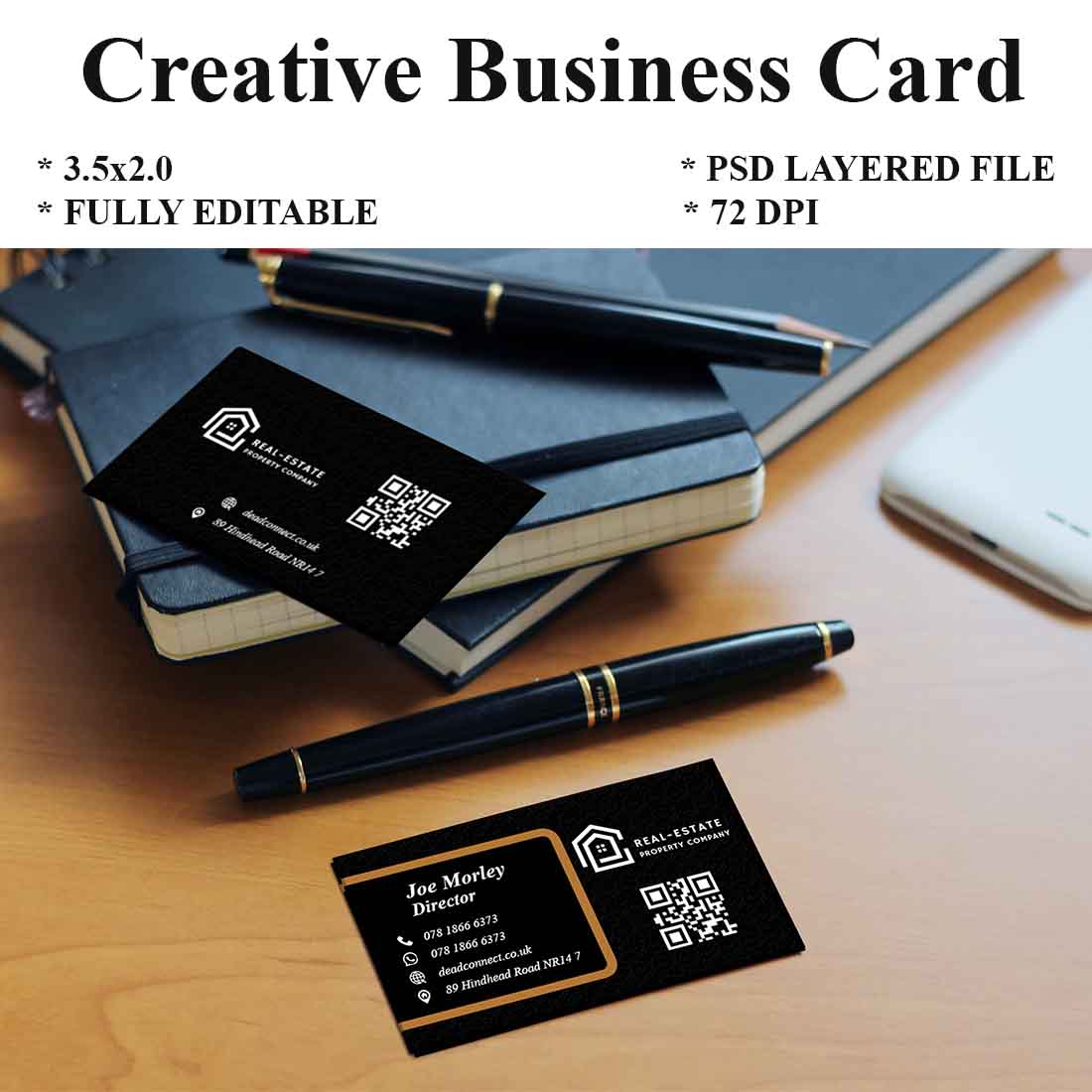 Visiting Card Template - Business Card preview image.