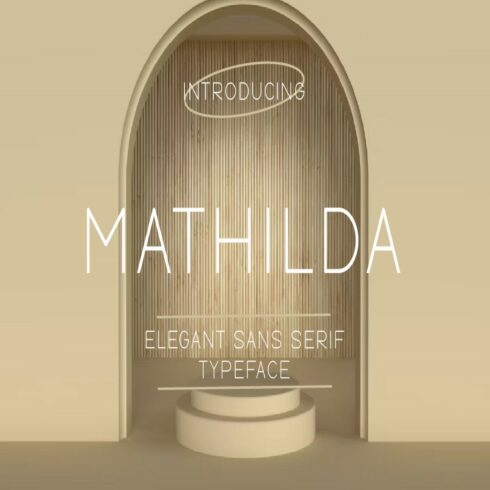 Mathilda Elegant Sans Serif Font cover image.