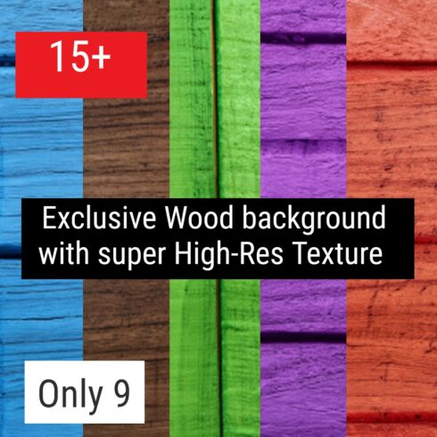 Exclusive Wood Background with Super High-Res Texture Only 9 cover image.