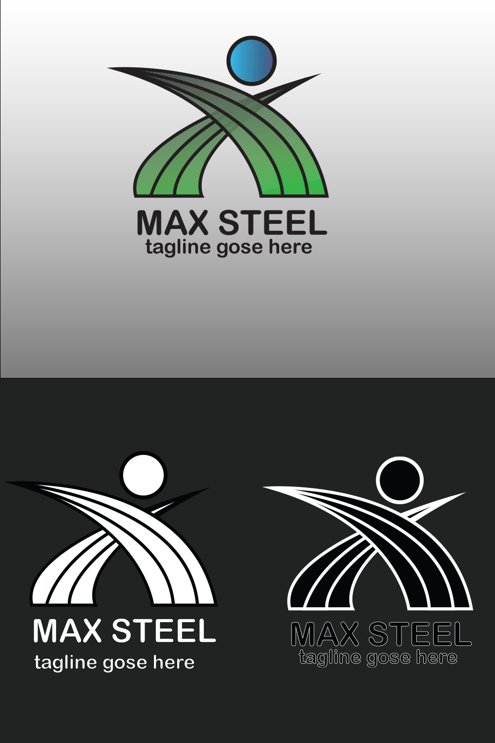 COMPANY LOGO TEMPLATE pinterest preview image.