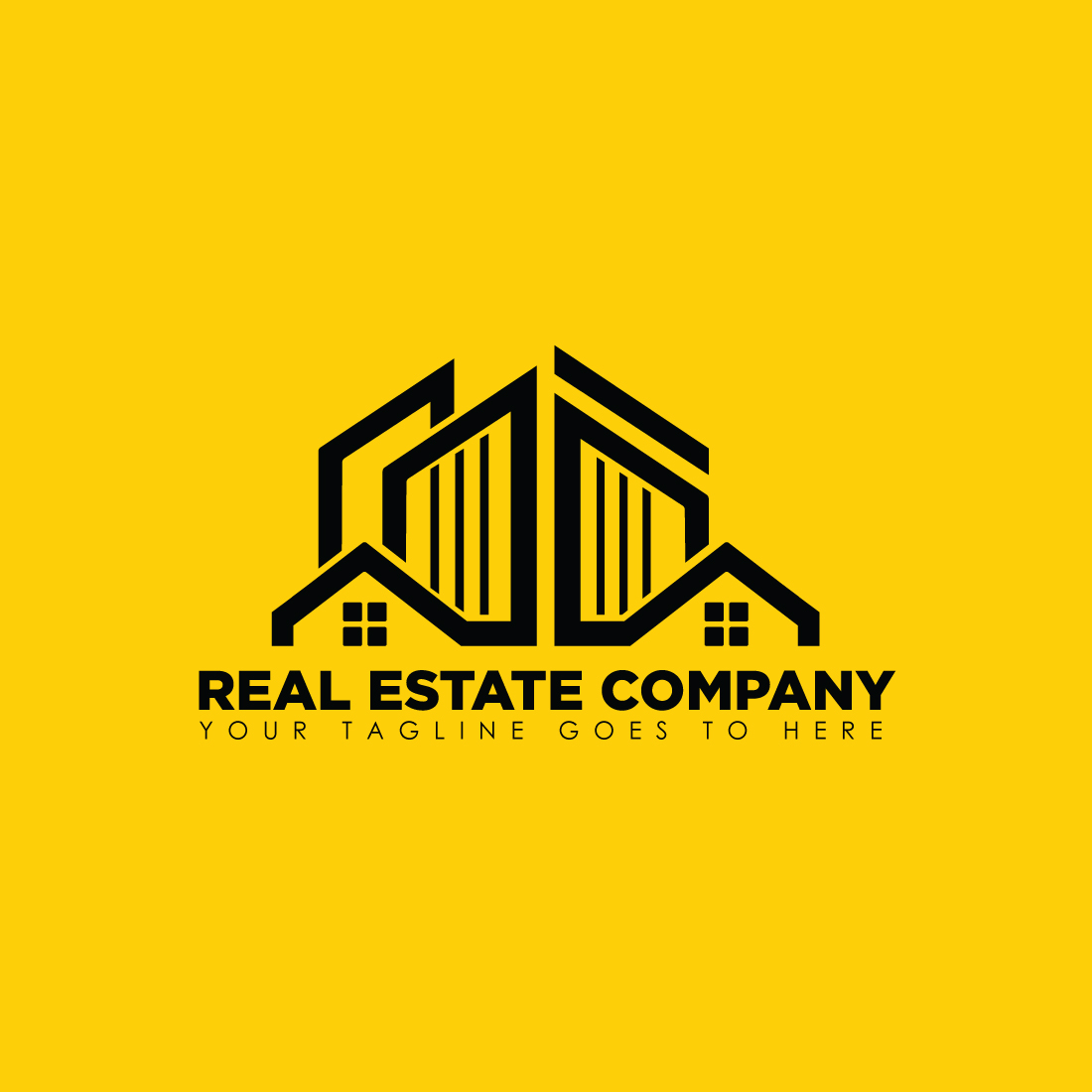 Real Estate company logo design cover image.