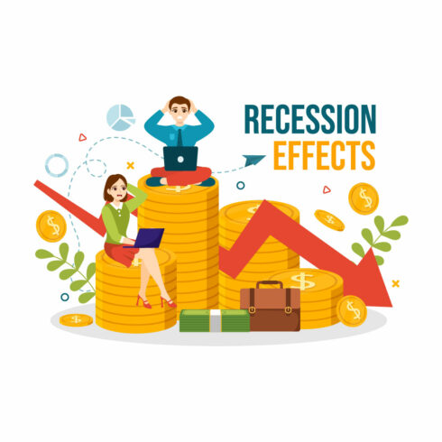 14 Recession Effects Vector Illustration cover image.