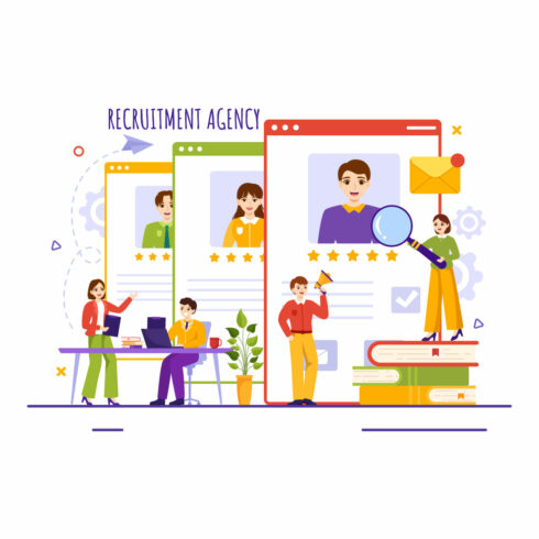15 Recruitment Agency Illustration cover image.