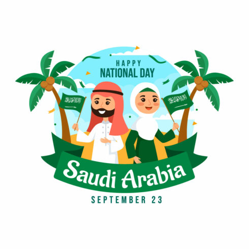 17 Saudi Arabia National Day Illustration cover image.