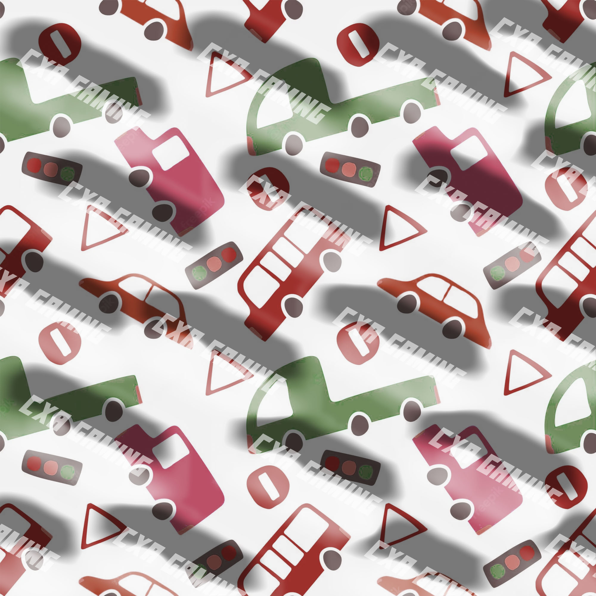 SEAMLESS PATTERNS FOR GIFT WRAPING & ROOM DECOR CAR SEAMLESS preview image.