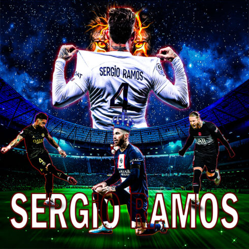 SERGIO RAMOS KING OF PSG cover image.