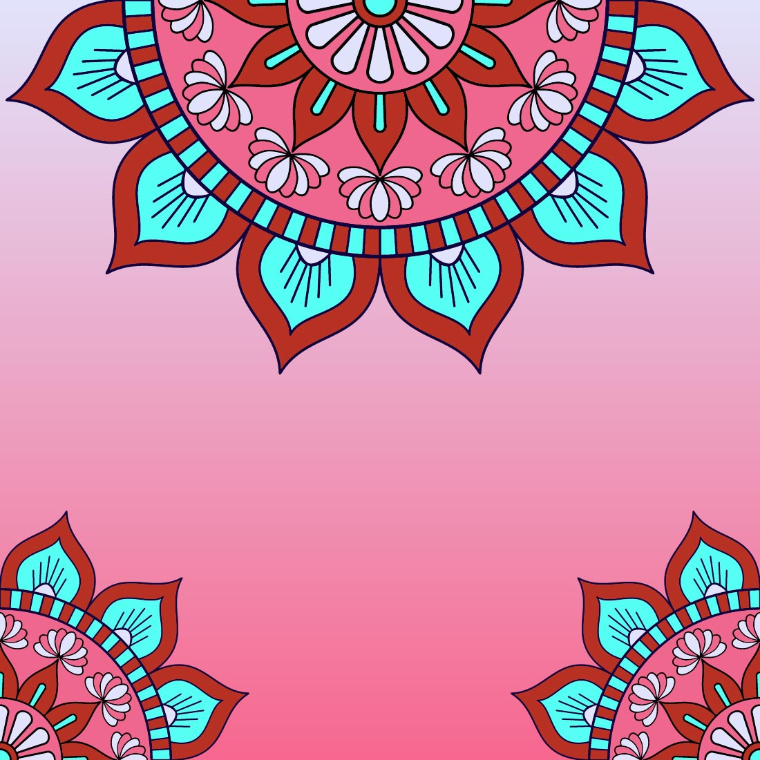 Bundle of 100 Mandalas Coloring Book Page