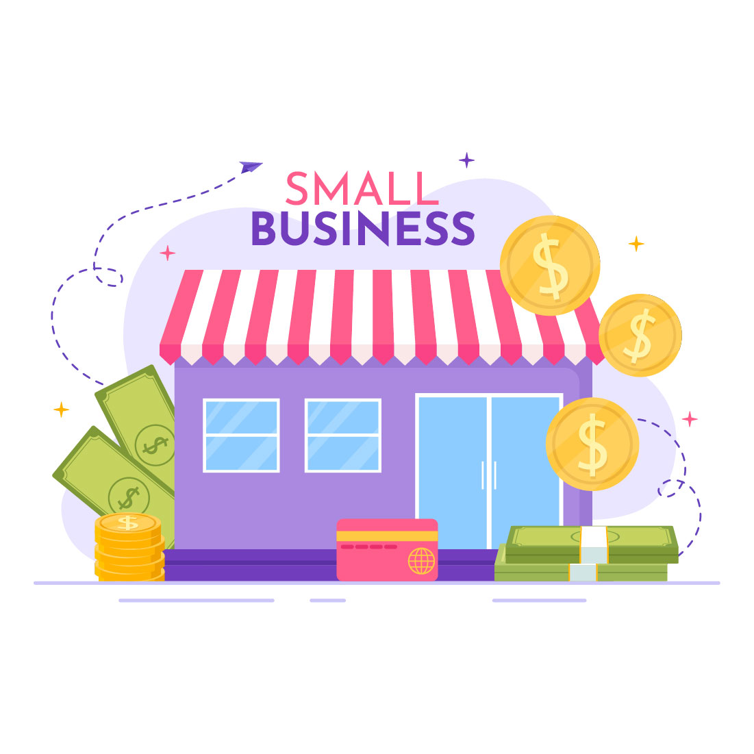 12 Small Business Loan Illustration preview image.