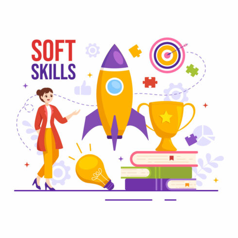 15 Soft Skills Vector Illustration cover image.