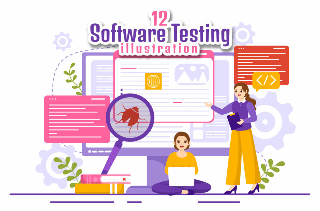 12 Software Testing Vector Illustration - MasterBundles