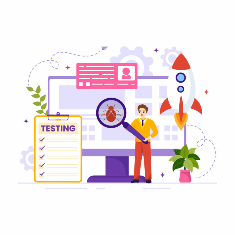 12 Software Testing Vector Illustration - MasterBundles