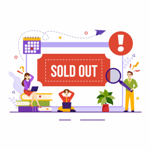 15 Sold Out Vector Illustration cover image.