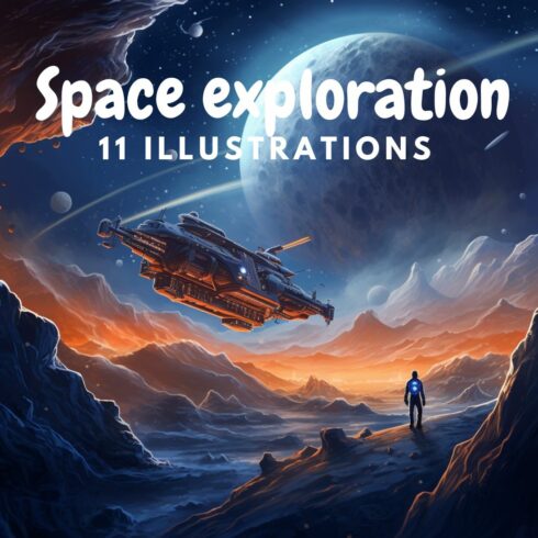 Space exploration game cover image.