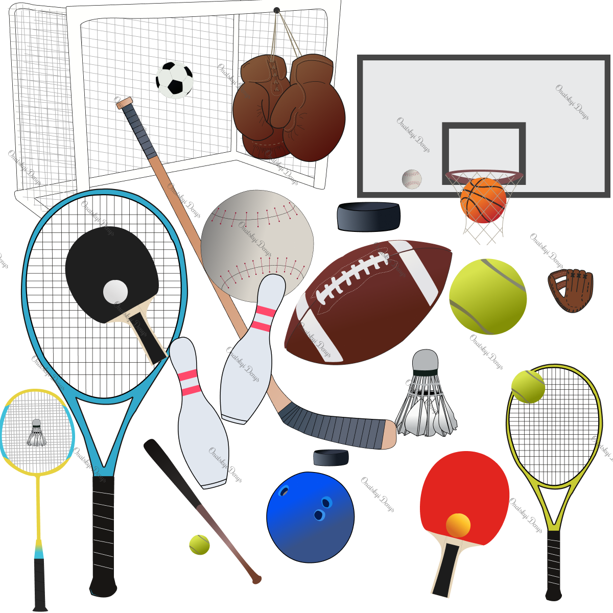 sports cliparts more detailed 679