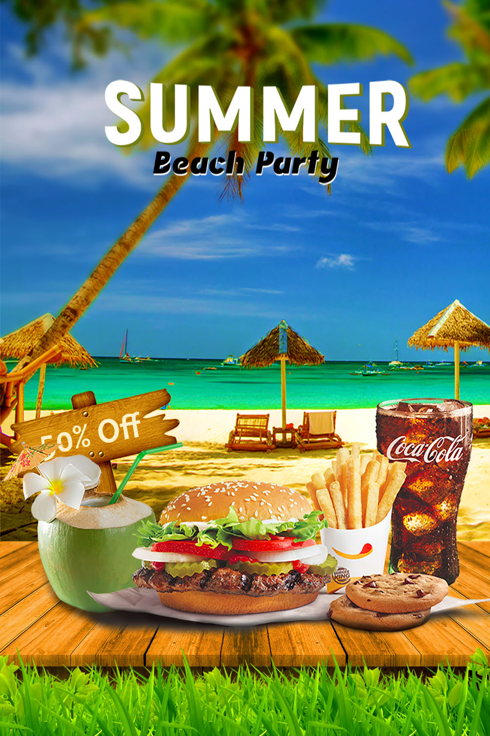 summer beach party pinterest preview image.