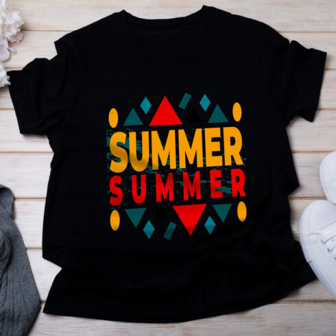 Summer t-shirt design cover image.