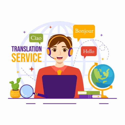 15 Translation Service Illustration cover image.