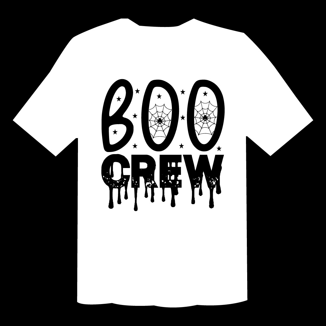 Boo Crew T Shirt Cut File preview image.