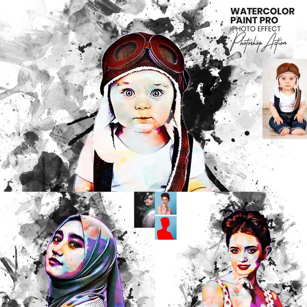Paint Photo Watercolor Paint Pro Photo Effect - MasterBundles