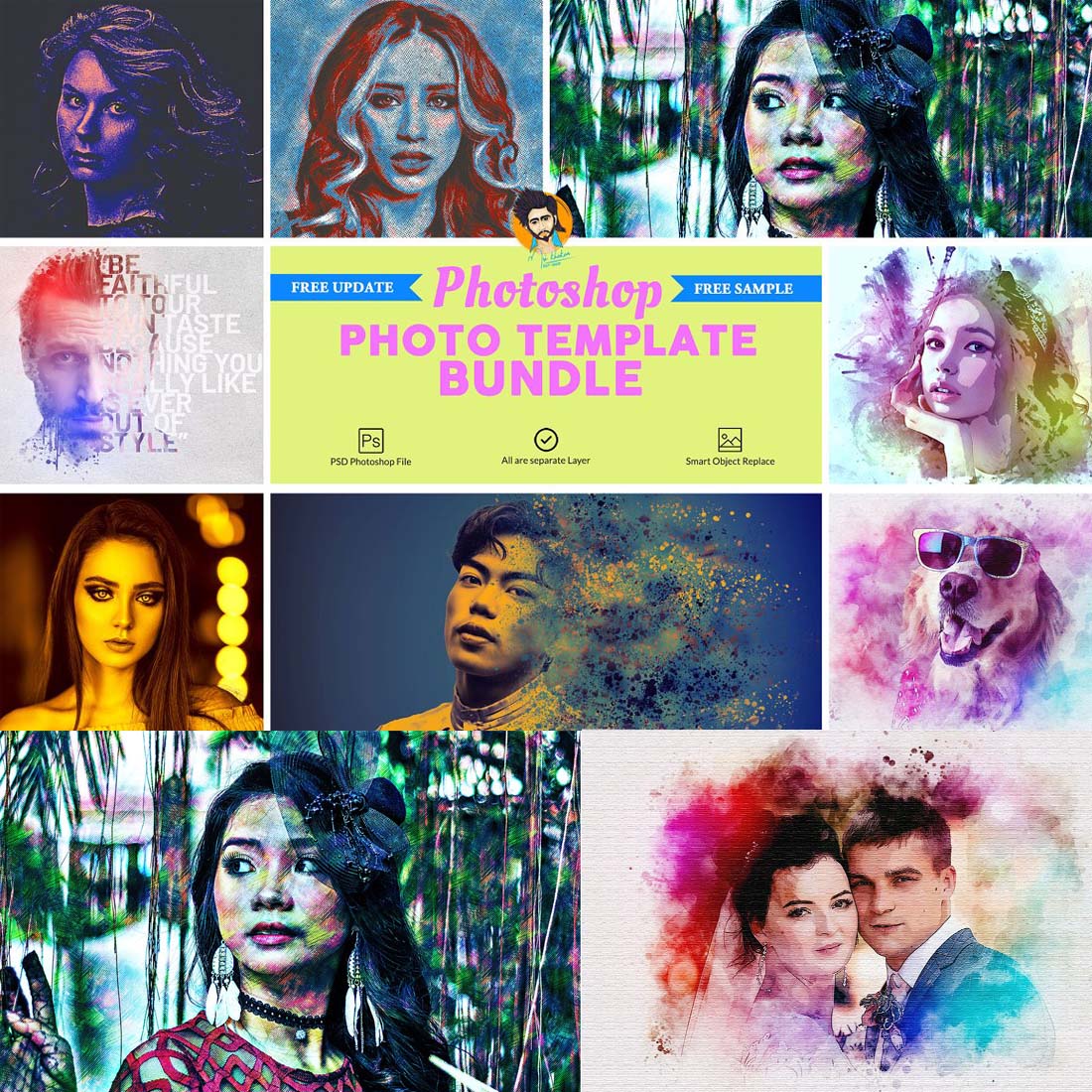 Popular Effect for Photoshop Bundle cover image.